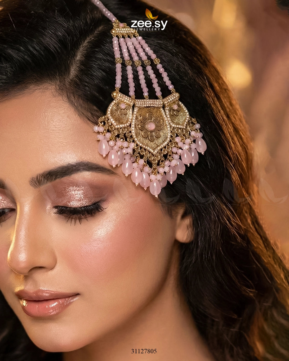 Gulnar Floral Beads Jhumar - Zeesy Jewellery