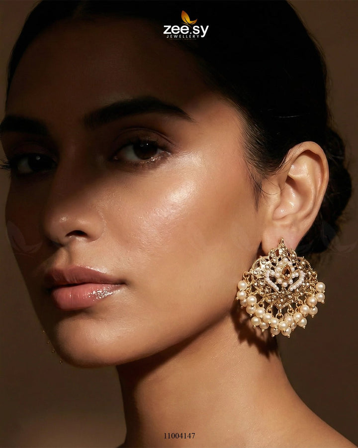 Hyderabadi Pearl Drop Earrings Earrings - Zeesy Jewellery Pakistan | Premium Artificial & Imitation Jewellery