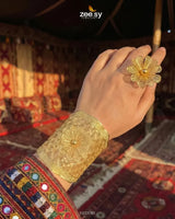 Handcrafted Floral Jali Bangle Set