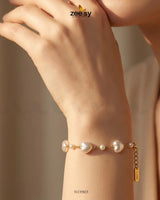 Heart Faux Pearl Bracelet Bracelet - Zeesy Jewellery Pakistan | Premium Artificial & Imitation Jewellery
