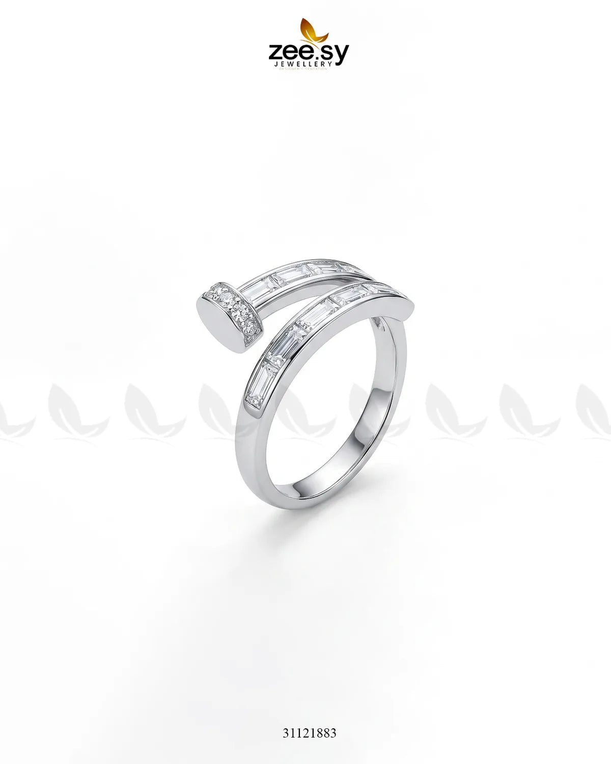 Heirloom Cluster River Ring Finger Ring - Zeesy Jewellery Pakistan | Premium Artificial & Imitation Jewellery