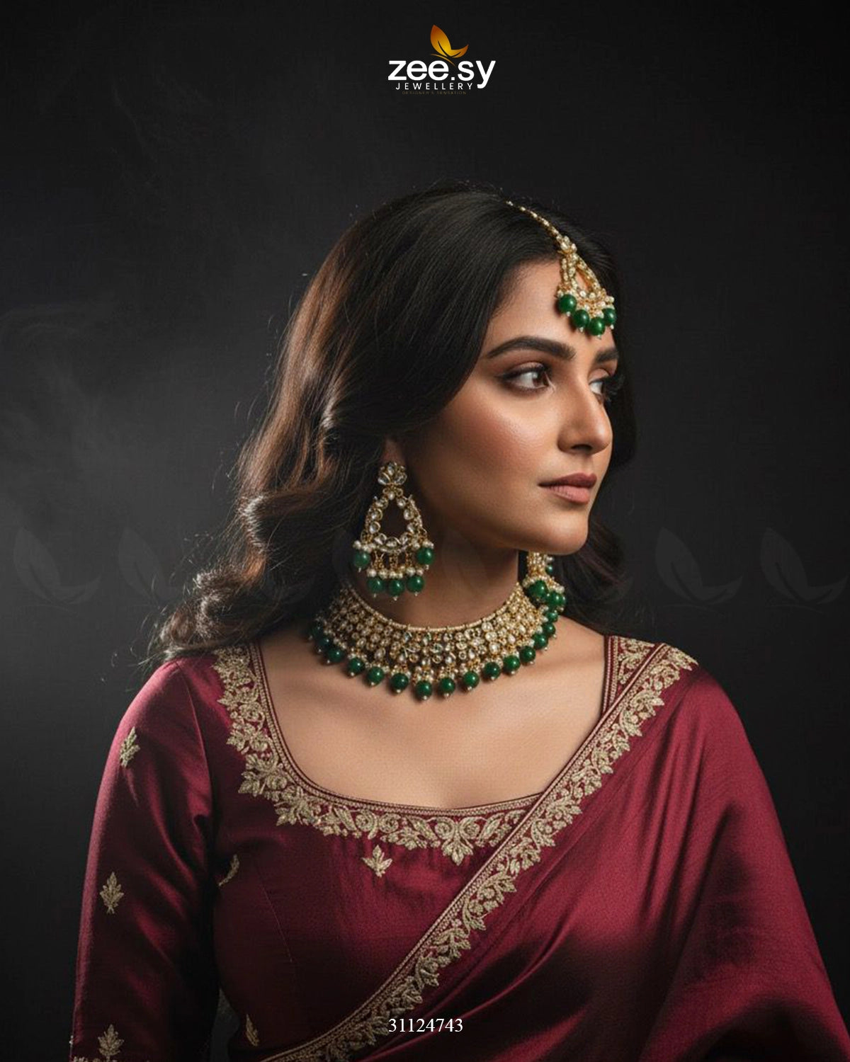 Heirloom Grand Luminous Necklace Set - Zeesy Jewellery