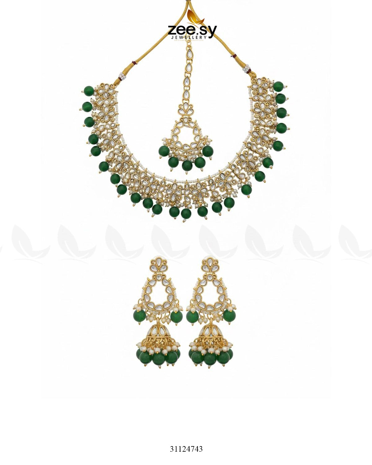 Heirloom Grand Luminous Necklace Set - Zeesy Jewellery