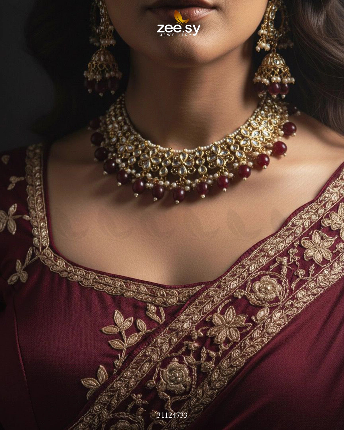 Heirloom Grand Luminous Necklace Set - Zeesy Jewellery