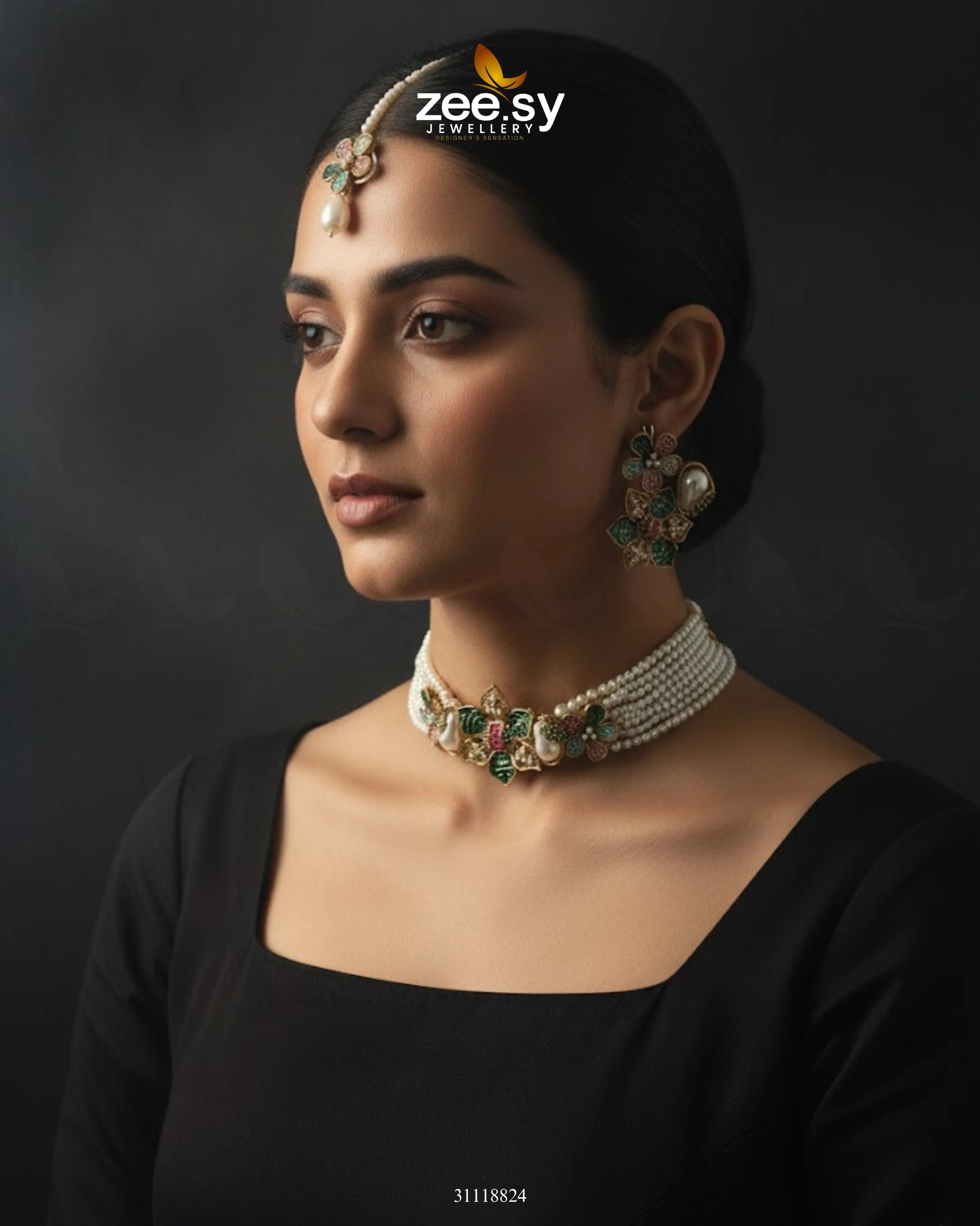 Helix Choker Necklace Set - Zeesy Jewellery