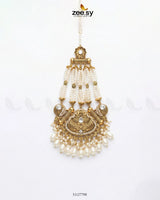 Heritage Blush Beaded Jhumar Golden Pearl - Zeesy Jewellery