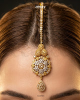 Hexagon Cluster Pave Bridal Set Bridal Set - Zeesy Jewellery Pakistan | Premium Artificial & Imitation Jewellery