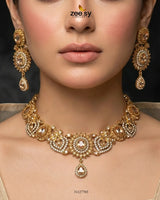 Honeyed Zircon Pearl Bridal Set Bridal Set - Zeesy Jewellery Pakistan | Premium Artificial & Imitation Jewellery