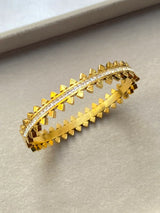 Lariat Gold Toned Geometric Bracelet - Zeesy Jewellery