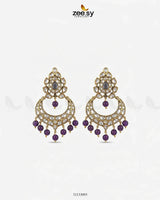 Imperial Chand Crystal Earrings - Zeesy.pk