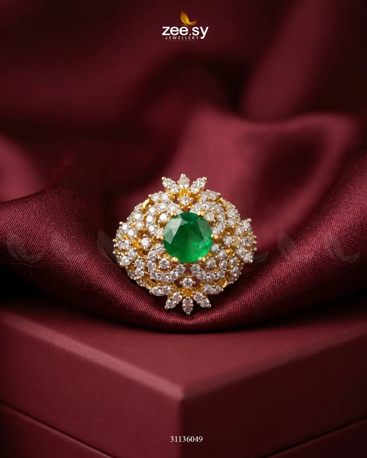 Imperial Floral Cluster Ring