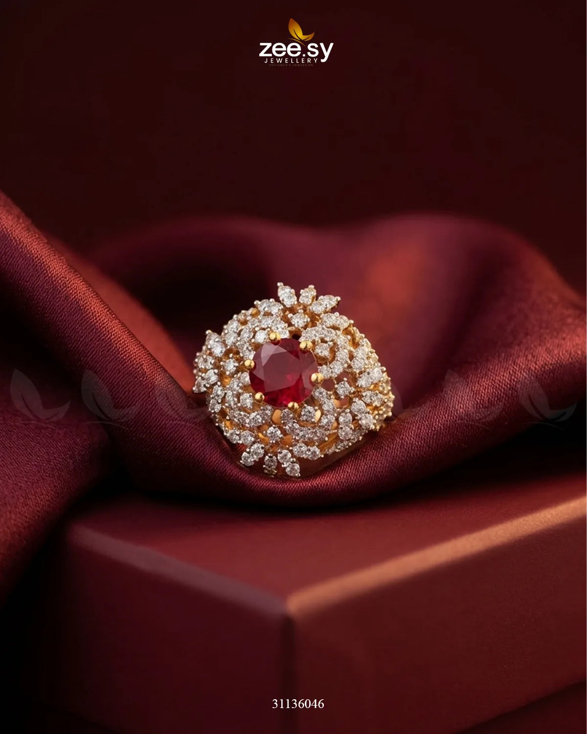Imperial Floral Cluster Ring