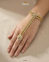 Imperial Kundan Anja Bracelet - Zeesy.pk