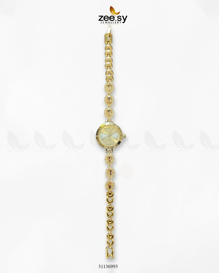 Imperial Luxe Loop Bracelet Watch Golden Champagne ACCESSORIES - Zeesy Jewellery Pakistan | Premium Artificial & Imitation Jewellery