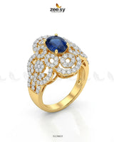 Imperial Orchid Statement Ring Finger Ring - Zeesy Jewellery Pakistan | Premium Artificial & Imitation Jewellery