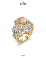 Imperial Orchid Statement Ring Finger Ring - Zeesy Jewellery Pakistan | Premium Artificial & Imitation Jewellery