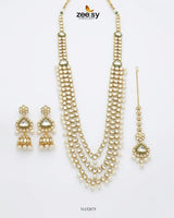 Imperial Pearl Kundan Malla Set Malla Necklace - Zeesy Jewellery Pakistan | Premium Artificial & Imitation Jewellery