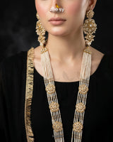 Hyderabadi Bold Kundan Malla Set Malla Necklace - Zeesy Jewellery Pakistan | Premium Artificial & Imitation Jewellery