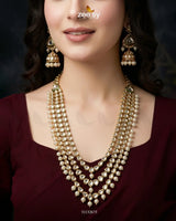 Imperial Pearl Kundan Malla Set Malla Necklace - Zeesy Jewellery Pakistan | Premium Artificial & Imitation Jewellery
