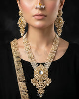 Hyderabadi Bold Kundan Malla Set Malla Necklace - Zeesy Jewellery Pakistan | Premium Artificial & Imitation Jewellery