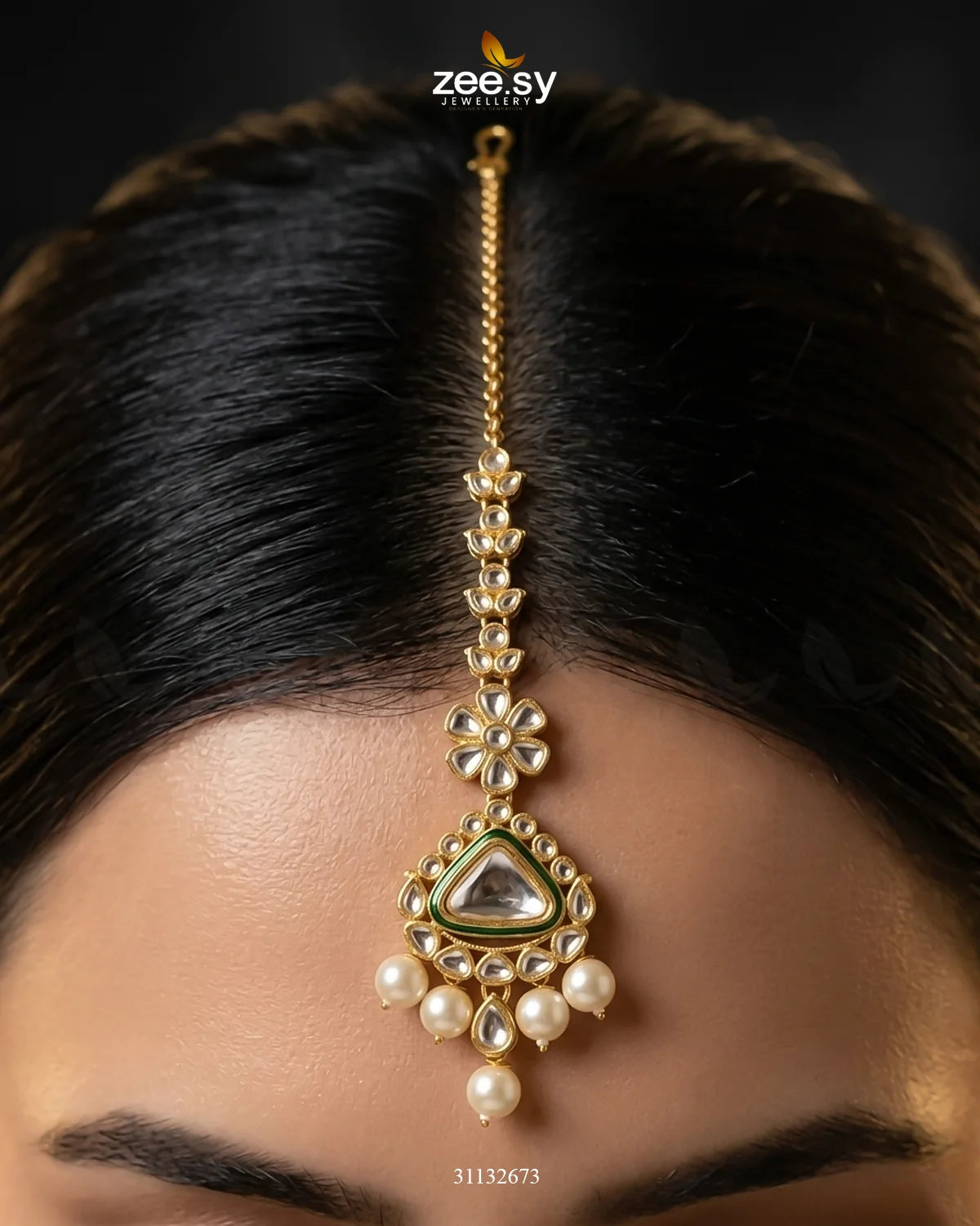 Imperial Pearl Kundan Malla Set Malla Necklace - Zeesy Jewellery Pakistan | Premium Artificial & Imitation Jewellery