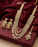 Imperial Pearl Kundan Malla Set Malla Necklace - Zeesy Jewellery Pakistan | Premium Artificial & Imitation Jewellery