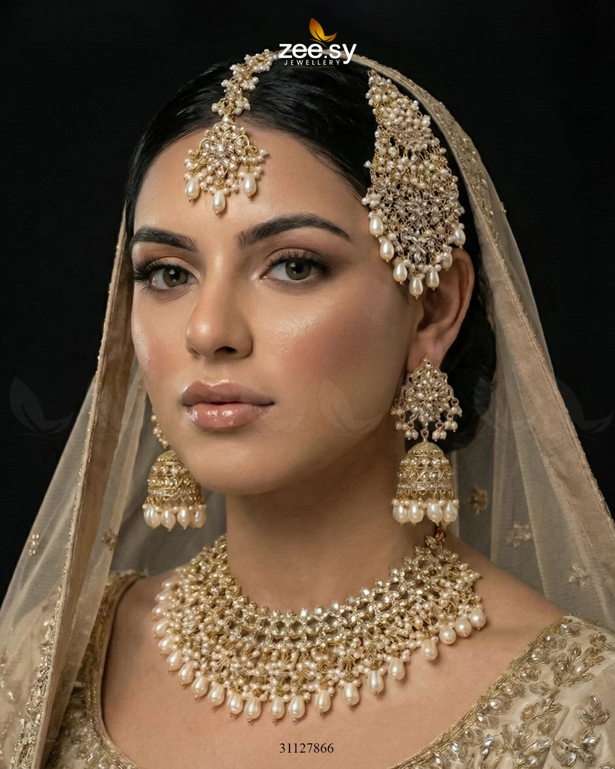 Imperial Malachite Gems Bridal Set - Zeesy Jewellery