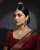 Interlock Traditional Necklace Set - Zeesy Jewellery