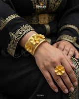 Intricate Weave Kalai Bangle Ring Set - Zeesy Jewellery