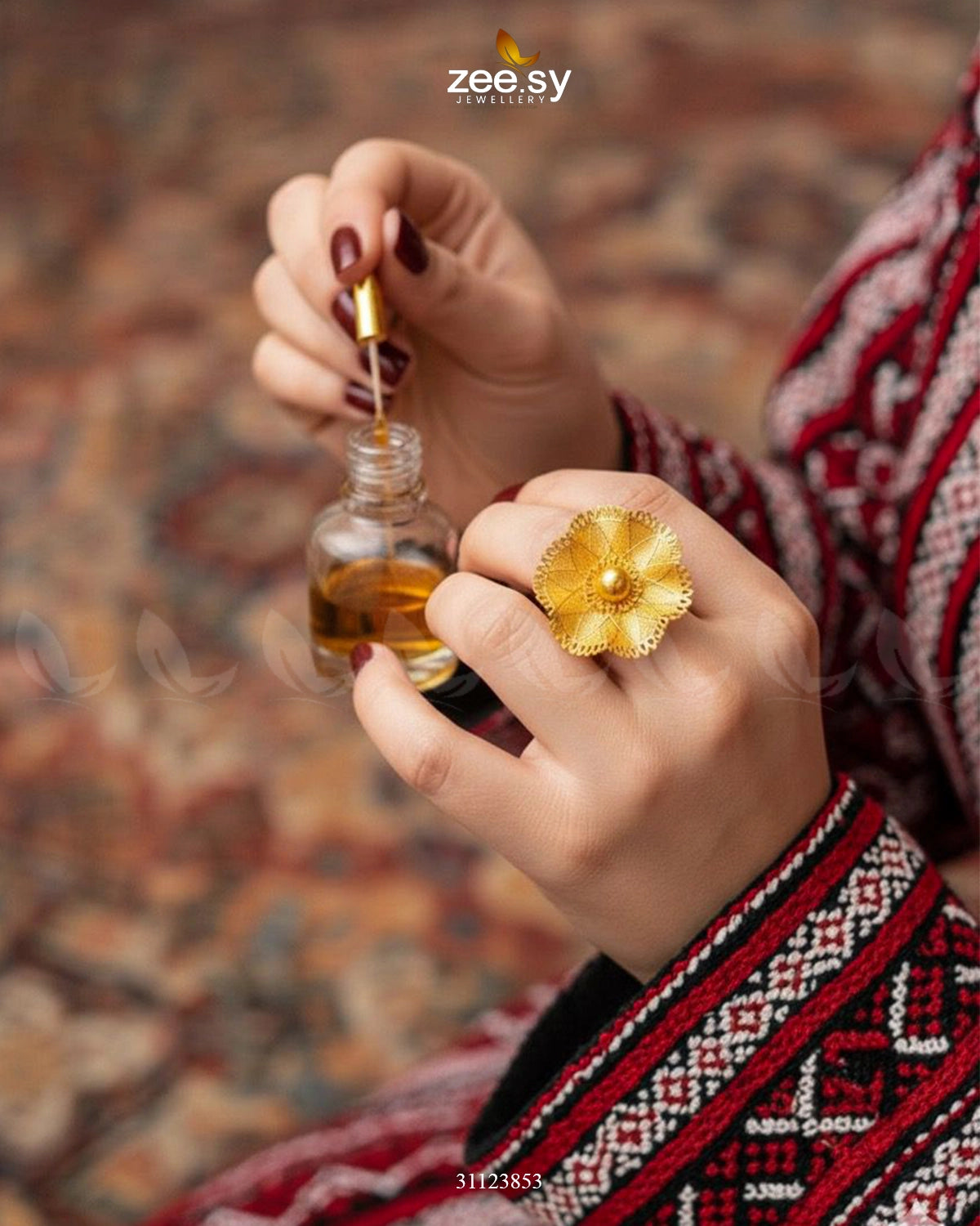 Intricate Weave Kalai Bangle Ring Set - Zeesy Jewellery