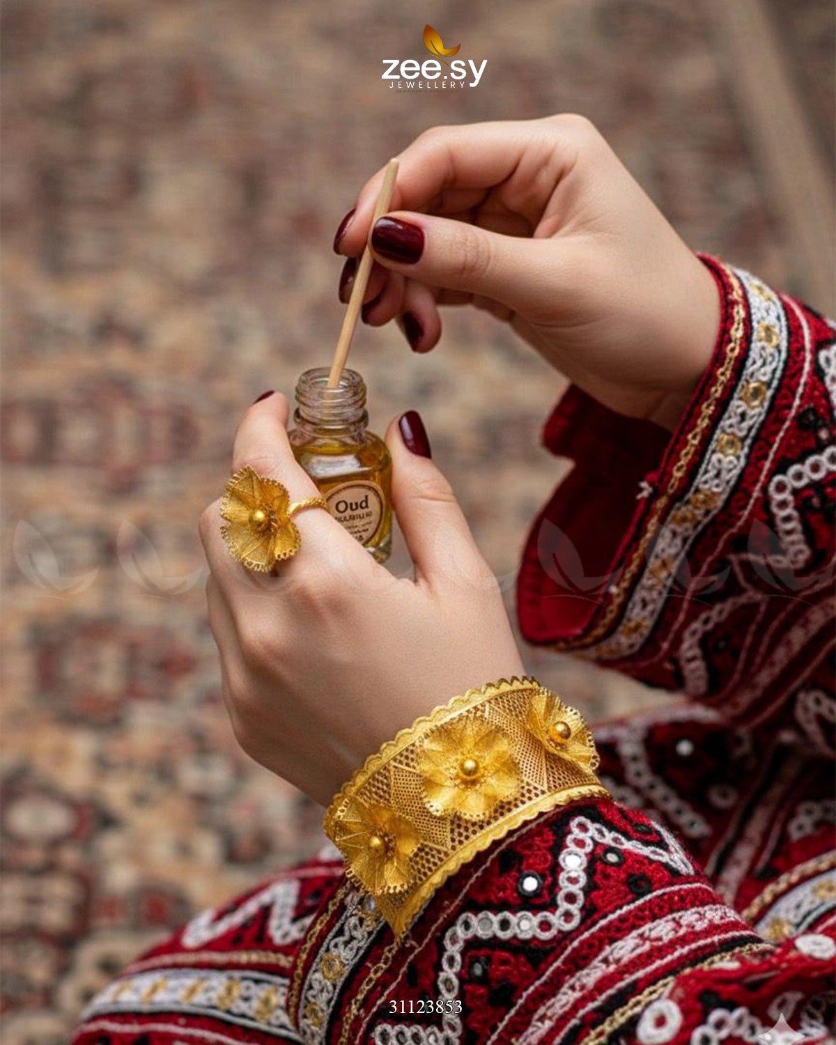 Intricate Weave Kalai Bangle Ring Set - Zeesy Jewellery