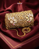 Iridescent Floral Mosaic Clutch Bag ACCESSORIES - Zeesy Jewellery Pakistan | Premium Artificial & Imitation Jewellery