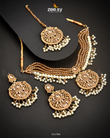 Jasmine Choker Set Champagne - Zeesy Jewellery