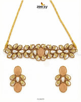 Jennet Baroque Pearl Choker Set - Zeesy.pk