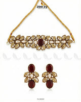 Jennet Baroque Pearl Choker Set - Zeesy.pk