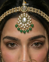 Jeweled Traditionnal Grand Bridal Set - Zeesy.pk