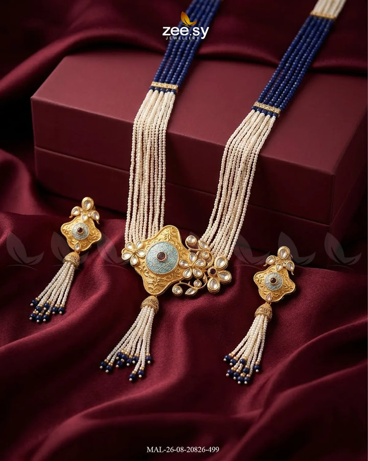 Jiya Traditional Meenakari Malla Set