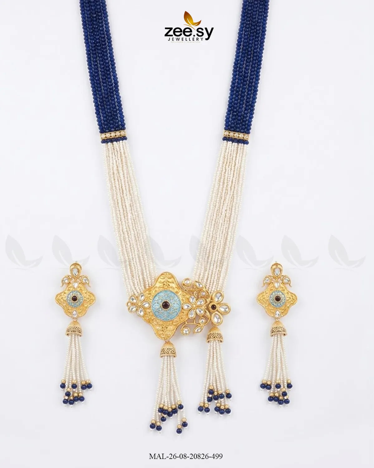 Jiya Traditional Meenakari Malla Set