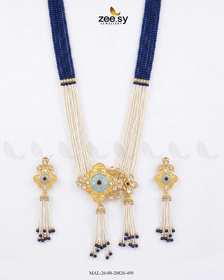 Jiya Traditional Meenakari Malla Set