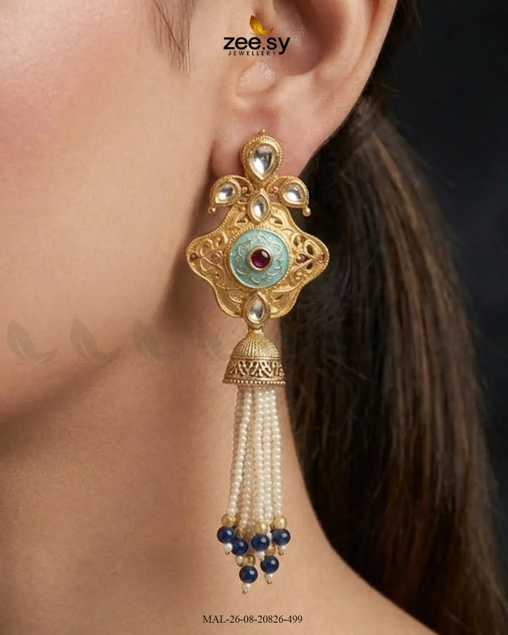 Jiya Traditional Meenakari Malla Set