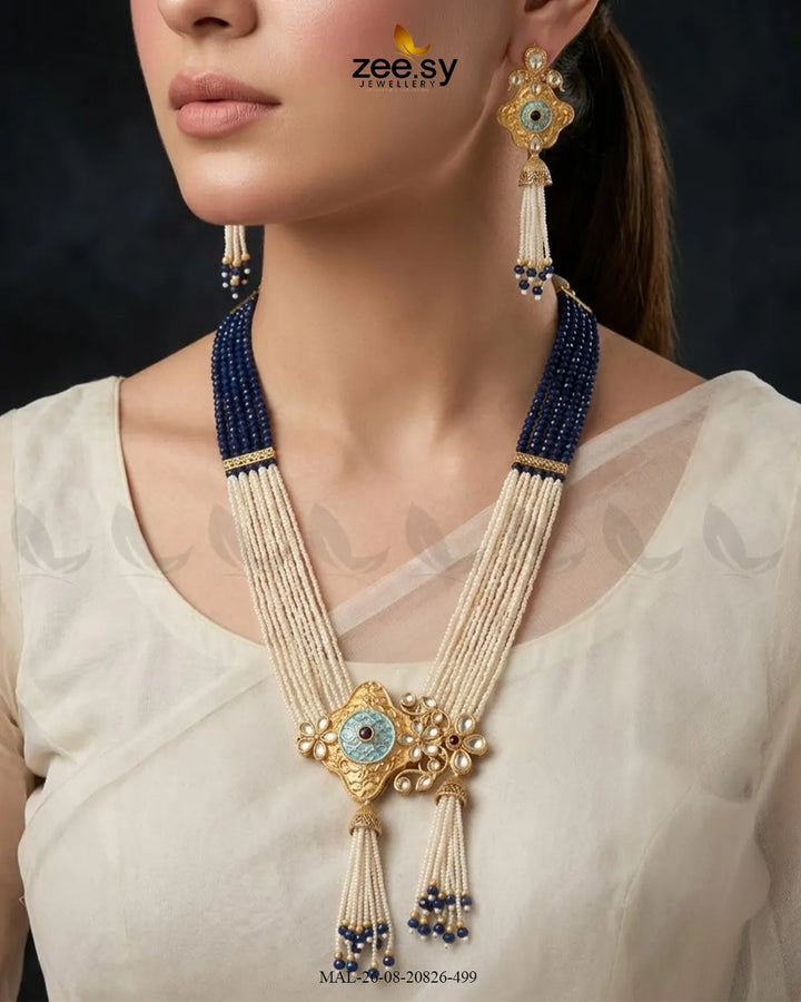 Jiya Traditional Meenakari Malla Set