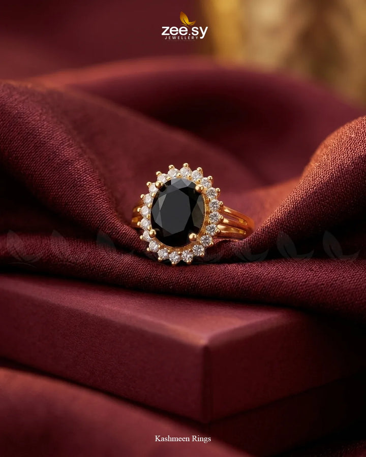 Kashmeen Bold Stone Zircon Rings Finger Ring - Zeesy Jewellery Pakistan | Premium Artificial & Imitation Jewellery