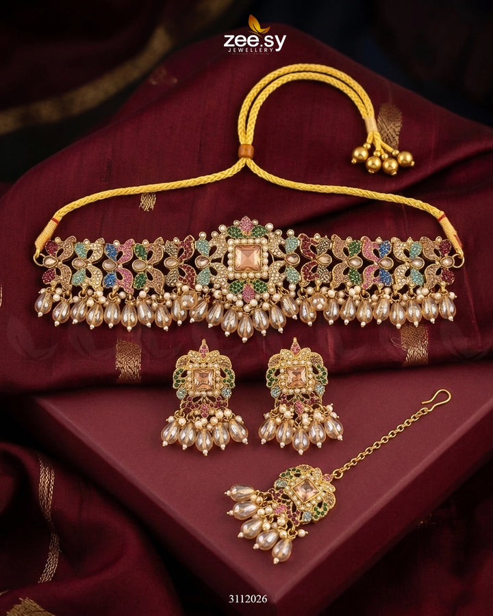 Katrina's Necklace Set Multi Necklace Sets - Zeesy Jewellery Pakistan | Premium Artificial & Imitation Jewellery