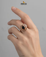 Lavender Ring Finger Ring - Zeesy Jewellery Pakistan