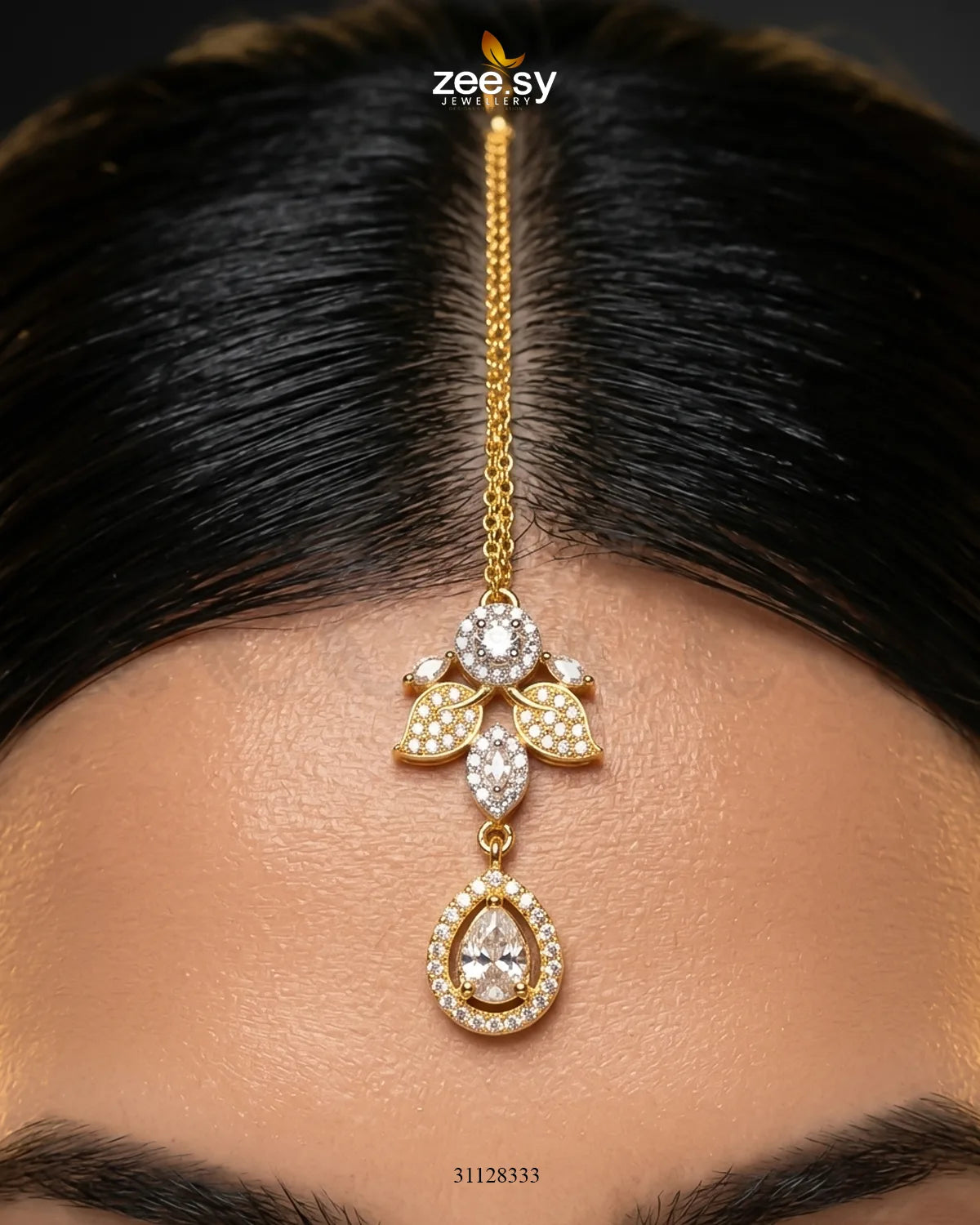 Leaf Teardrop Necklace Set Necklace Sets - Zeesy Jewellery Pakistan | Premium Artificial & Imitation Jewellery