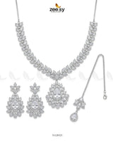 Leaf Teardrop Necklace Set Necklace Sets - Zeesy Jewellery Pakistan | Premium Artificial & Imitation Jewellery