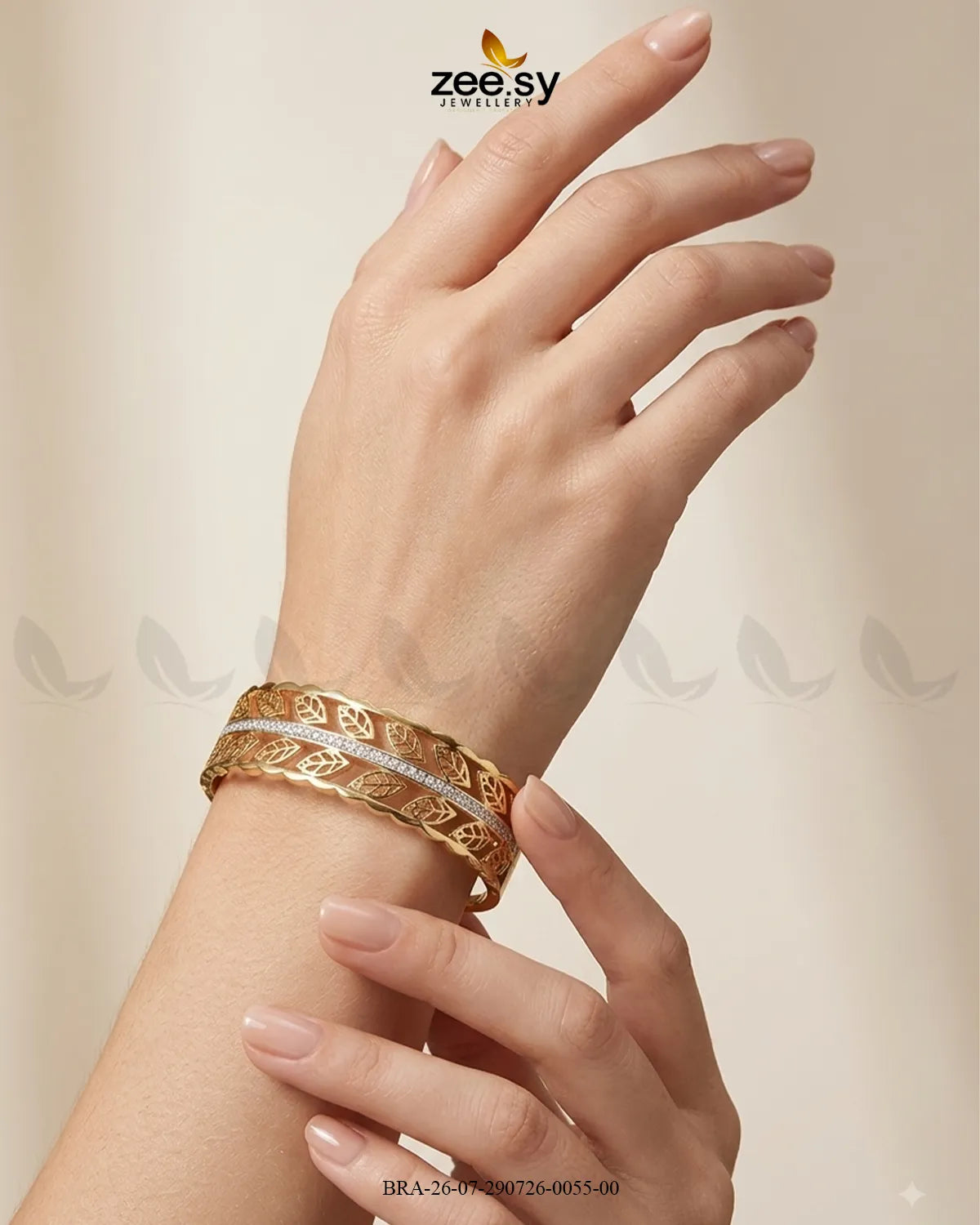 Leaf Vine Stainless Steel Bracelet