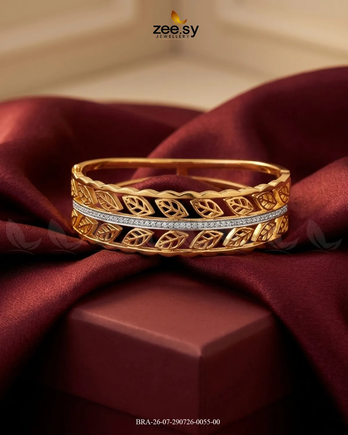 Leaf Vine Stainless Steel Bracelet