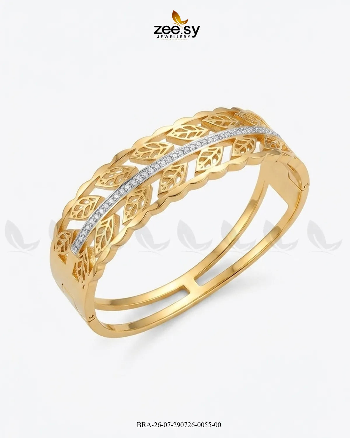 Leaf Vine Stainless Steel Bracelet