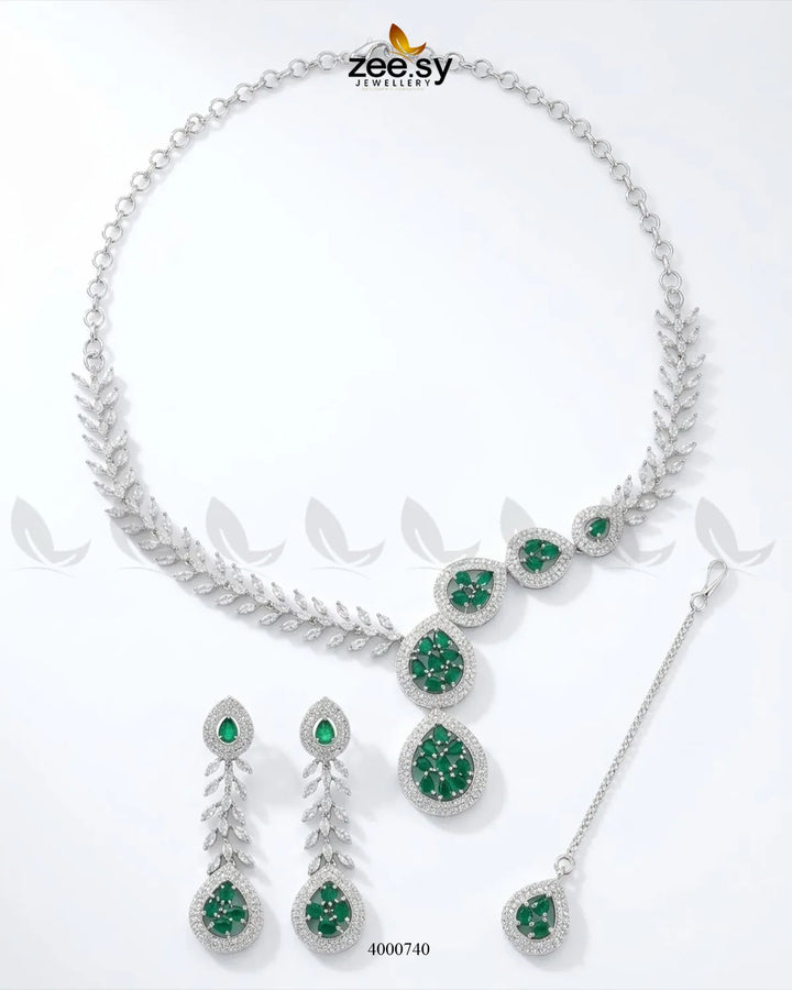 Leafy Vine AD Necklace Set